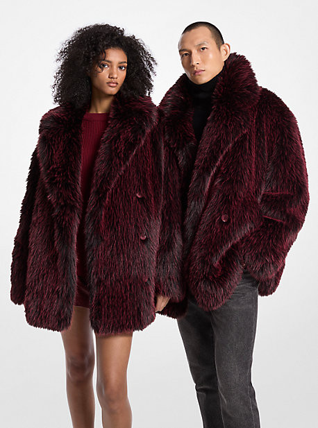 Faux Fur Peacoat | Michael Kors US