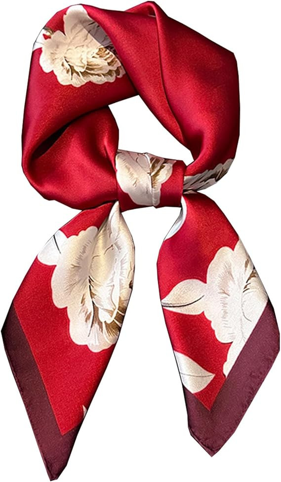 Dailyacc Hair Bandanas Scarf For Women Lightweight Fashion Neck Silk Satin Head Scarves For Sleep... | Amazon (US)
