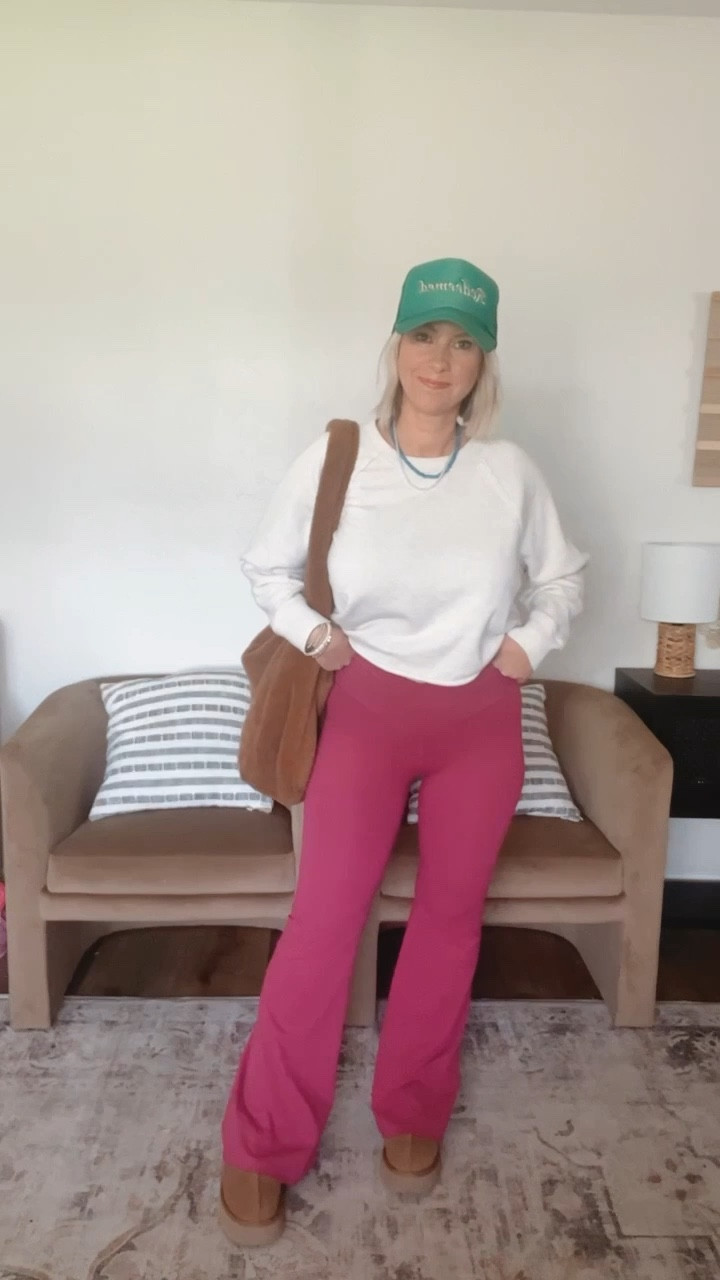 amazon flare leggings on sale • pink leggings • casual outfit 

#LTKmidsize #LTKsalealert #LTKfindsunder50