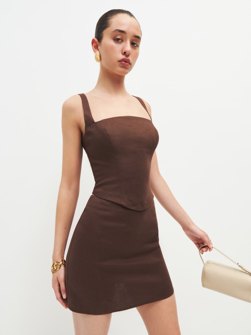 Vancouver Linen Two Piece | Reformation (Global)