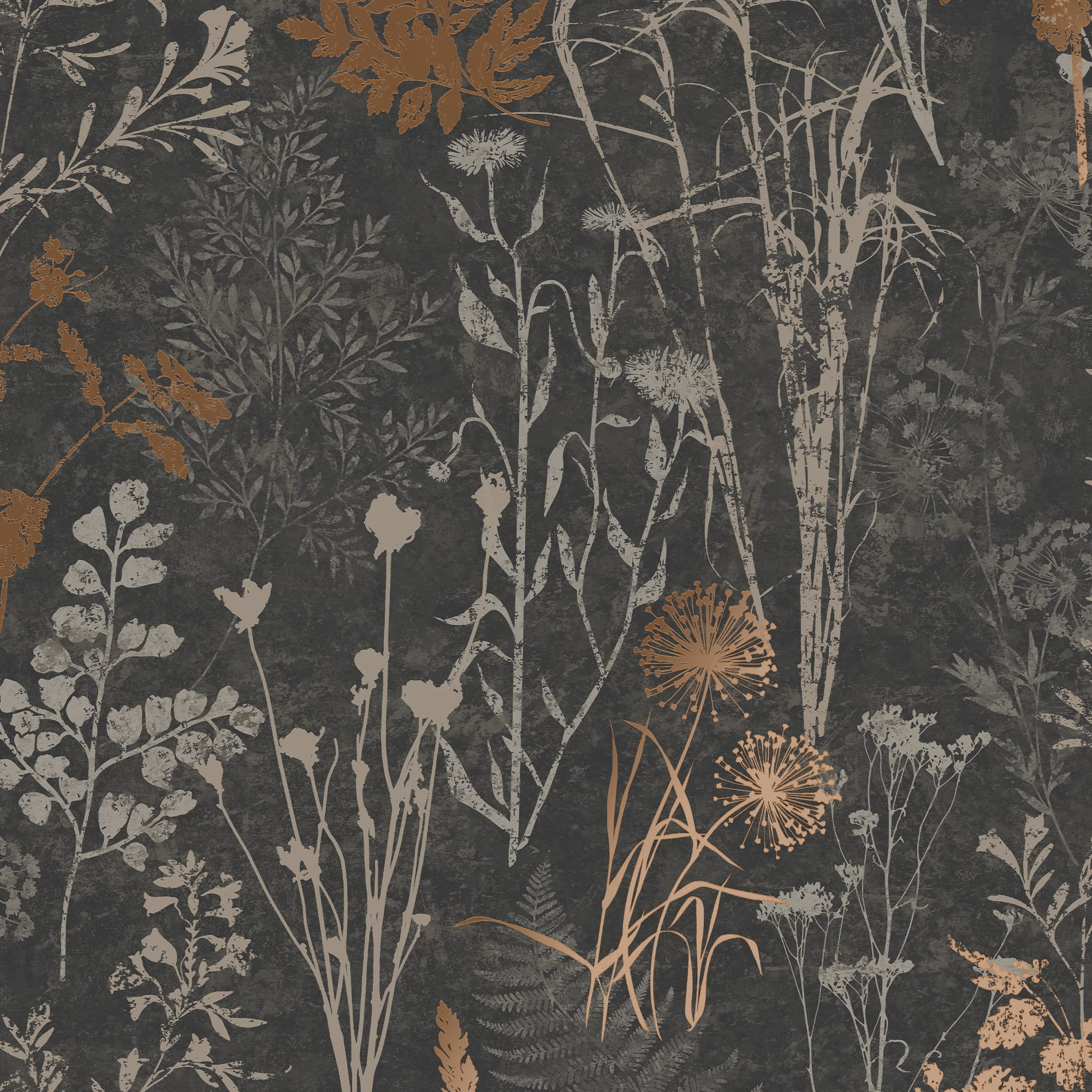 Superfresco Easy Organics Black and Copper Wallpaper | Amazon (US)