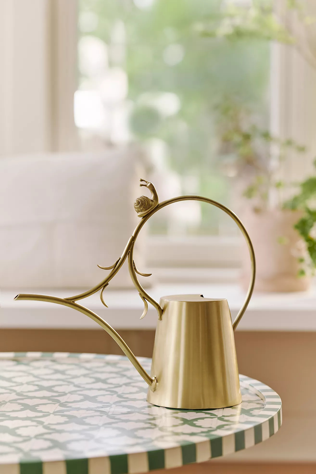 Brass Snail Watering Can | Anthropologie (US)