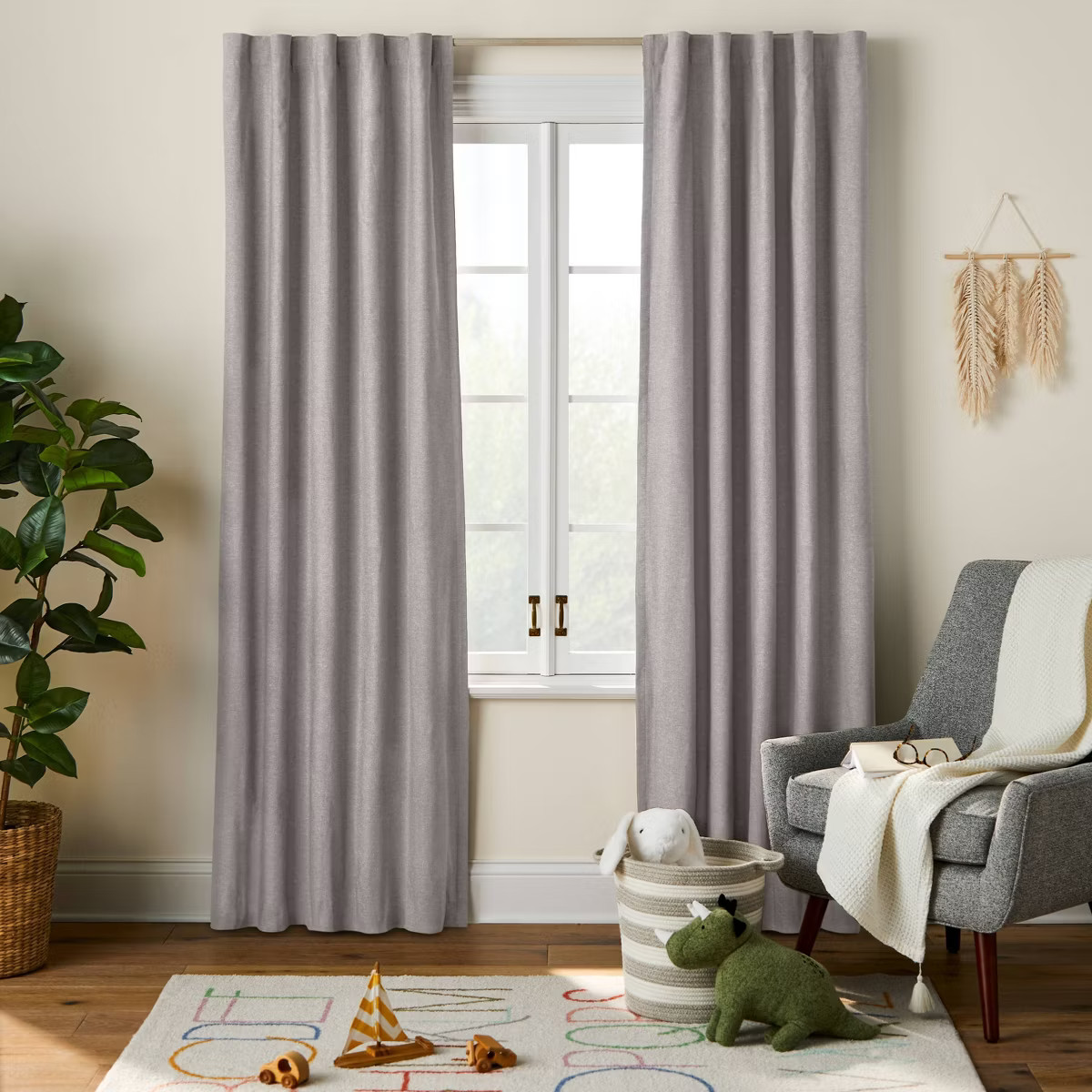 Blackout Chambray Cotton Kids' Panel - Pillowfort™ | Target