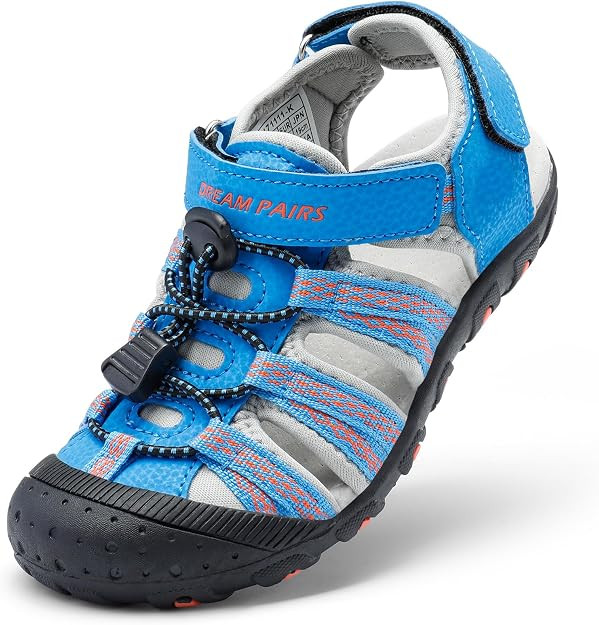 DREAM PAIRS Boys Girls Summer Outdoor Athletic Sport Sandals Hiking Beach Casual Water Closed Toe... | Amazon (US)