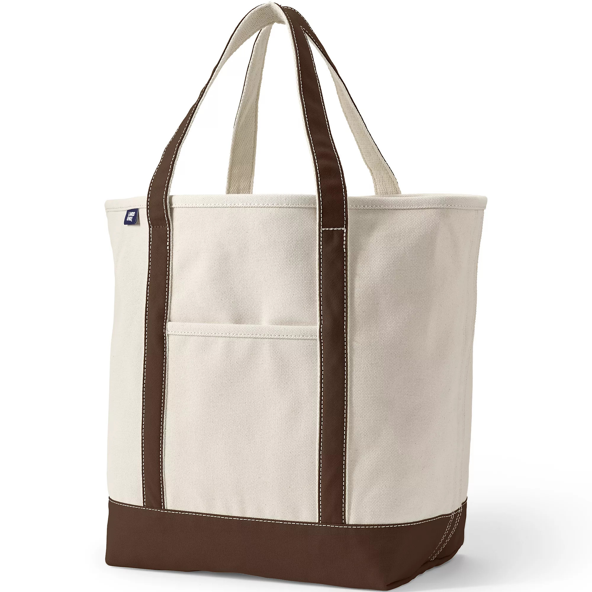 Large 5 Pocket Open Top Canvas Tote Bag | Lands' End (US)