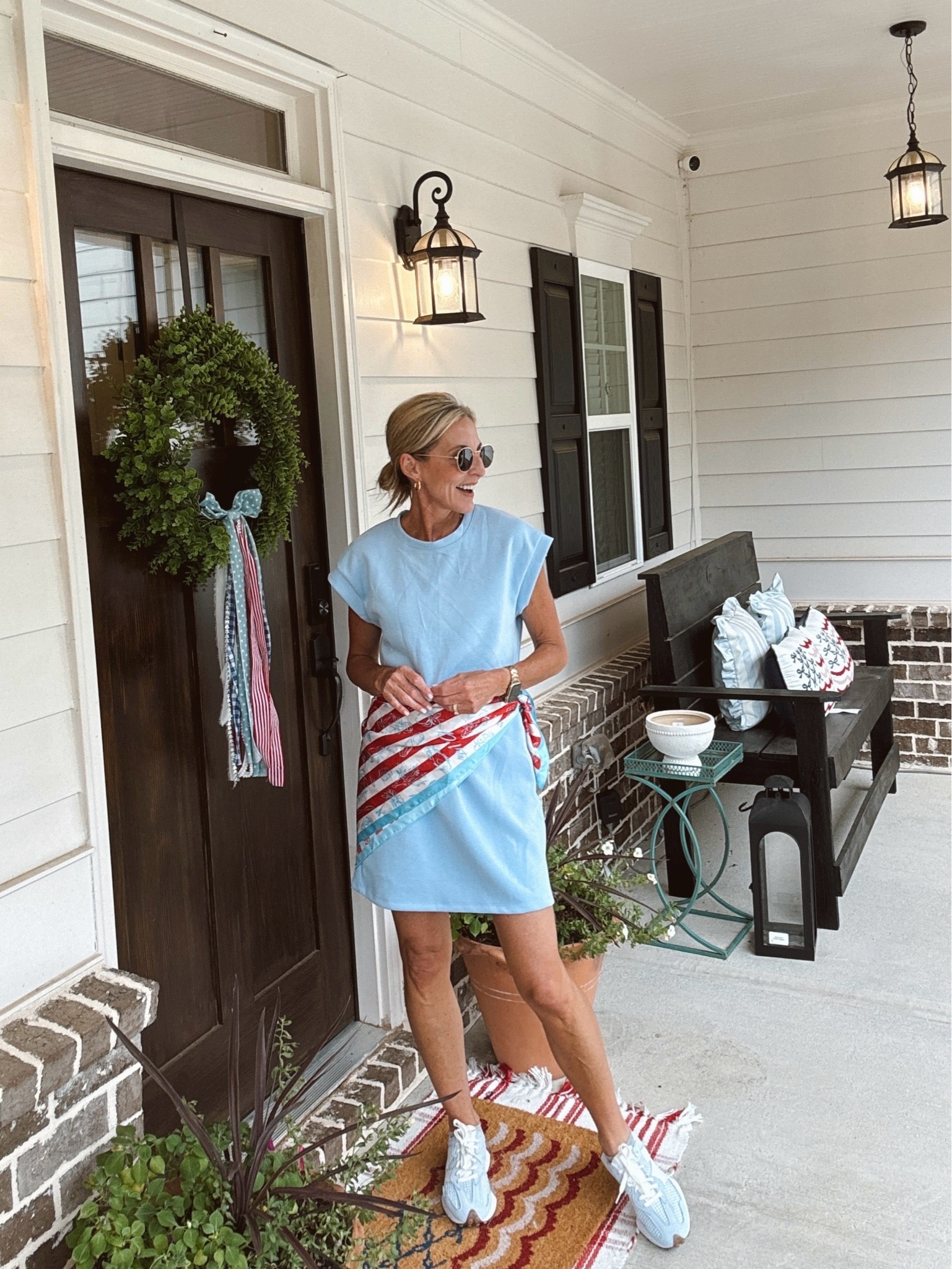 If you’re making one last Target run 4th of July, don’t skip the women’s All in Motion section. This sleek light blue dress is on sale today for just $24, and it’s one of those pieces you’ll wear on repeat.

Perfect for morning walks, errands, travel days, or throwing on after a workout. And if you still need a last-minute Fourth of July outfit that’s comfortable, cute, and under $25… this is it.

Comment USA and I’ll send you the link! 🇺🇸