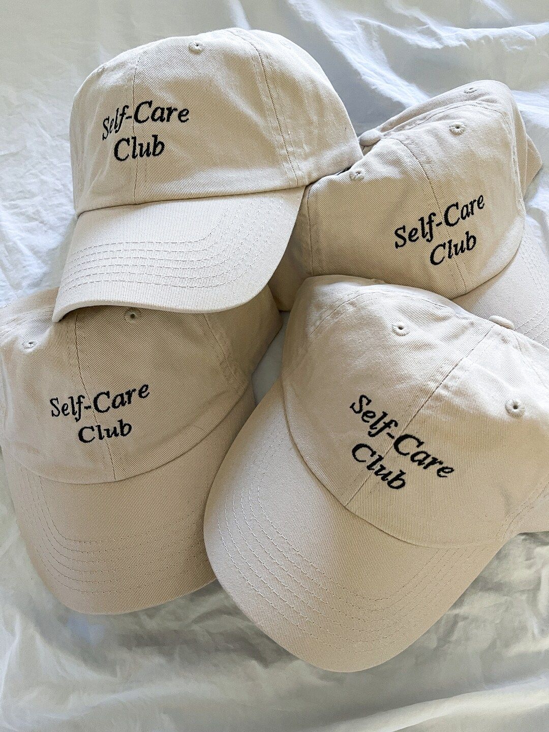 Self Care Club Cap Beige - Etsy | Etsy (US)