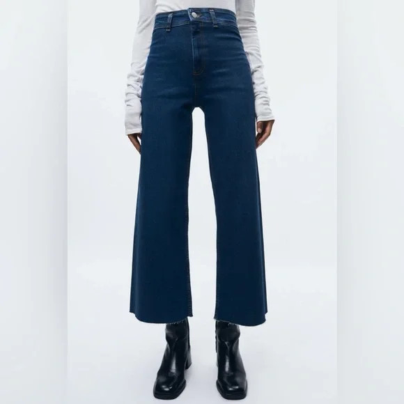 ZARA ZW MARINE STRAIGHT HIGH RISE JEANS (26 or USA 2) NWT | Poshmark