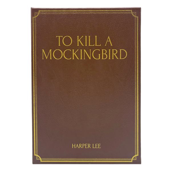 To Kill A Mockingbird Brown Leather Book Box, 11", Wood | At Home