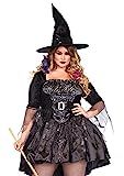 Leg Avenue Women's Plus-Size 2 Piece Black Magic Mistress Witch Costume | Amazon (US)