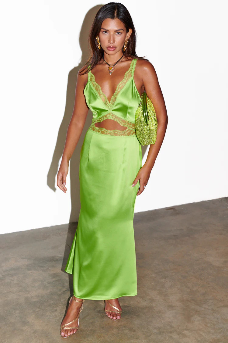Lime Mimi Dress | Never Fully Dressed US