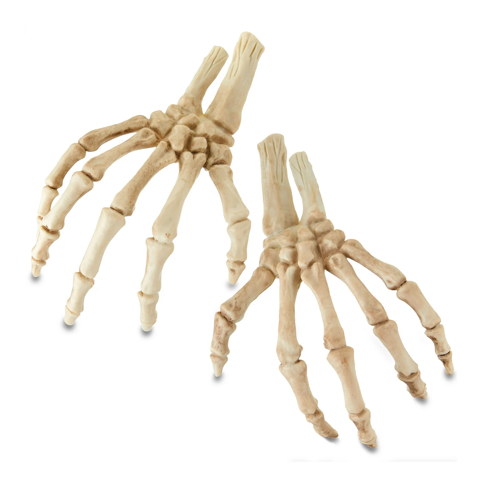 Halloween Faux Skeleton Hands Decoration, 8 in, 2 Count, Way To Celebrate | Walmart (US)