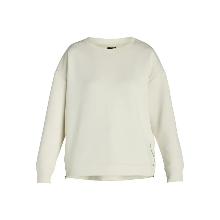 Avia Women's Scuba Knit Crewneck Top with Long Sleeves, Sizes XS-XXXL - Walmart.com | Walmart (US)