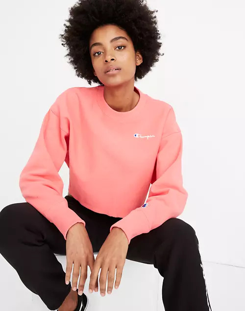 Champion® Reverse Weave® Cropped Sweatshirt | Madewell