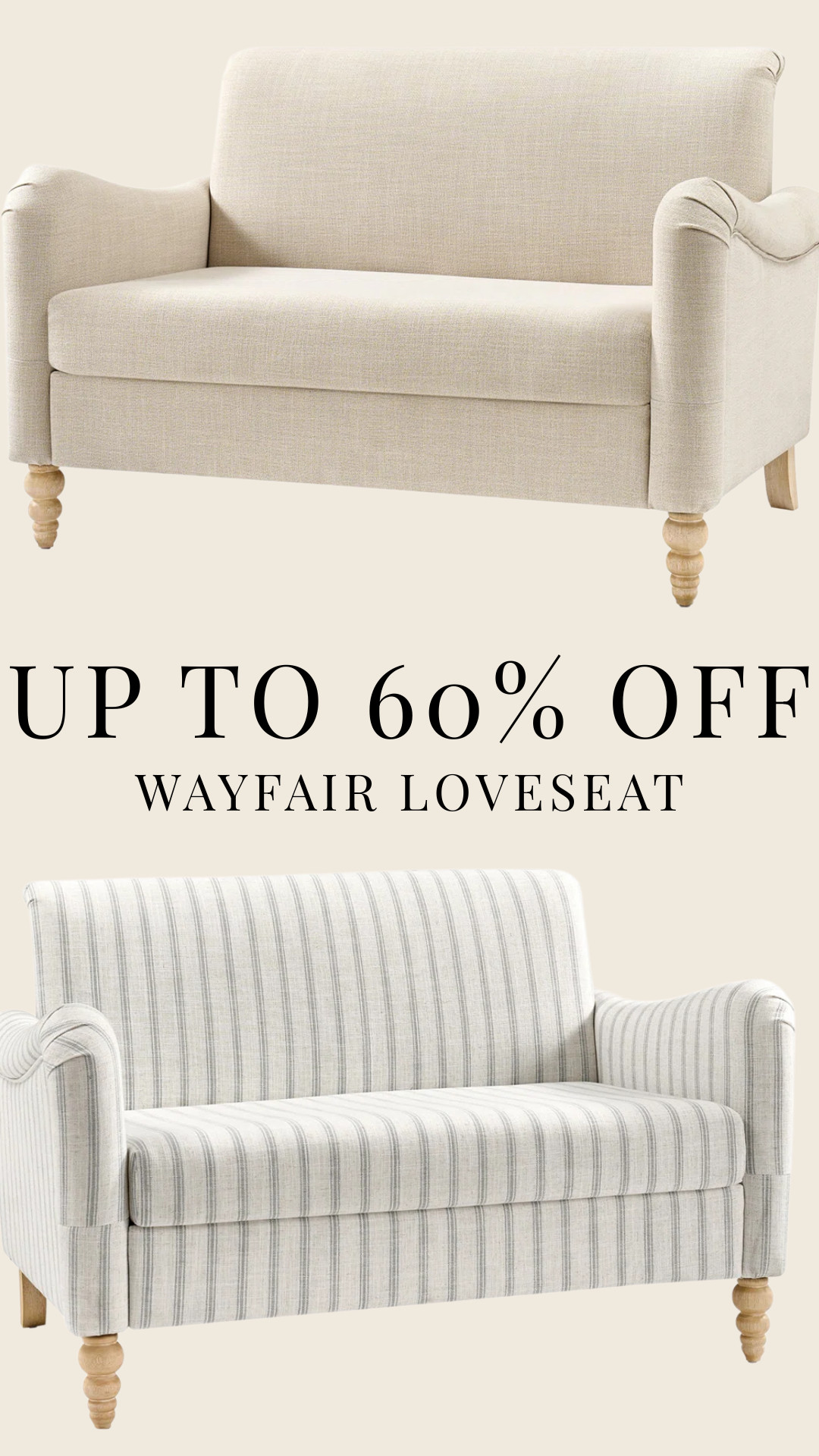 Massive Savings on these loveseats from Wayfair! Up to 60% off right now!

furniture, home decor, interior design #wayfair #wayday 

 #LTKHome #LTKSaleAlert
