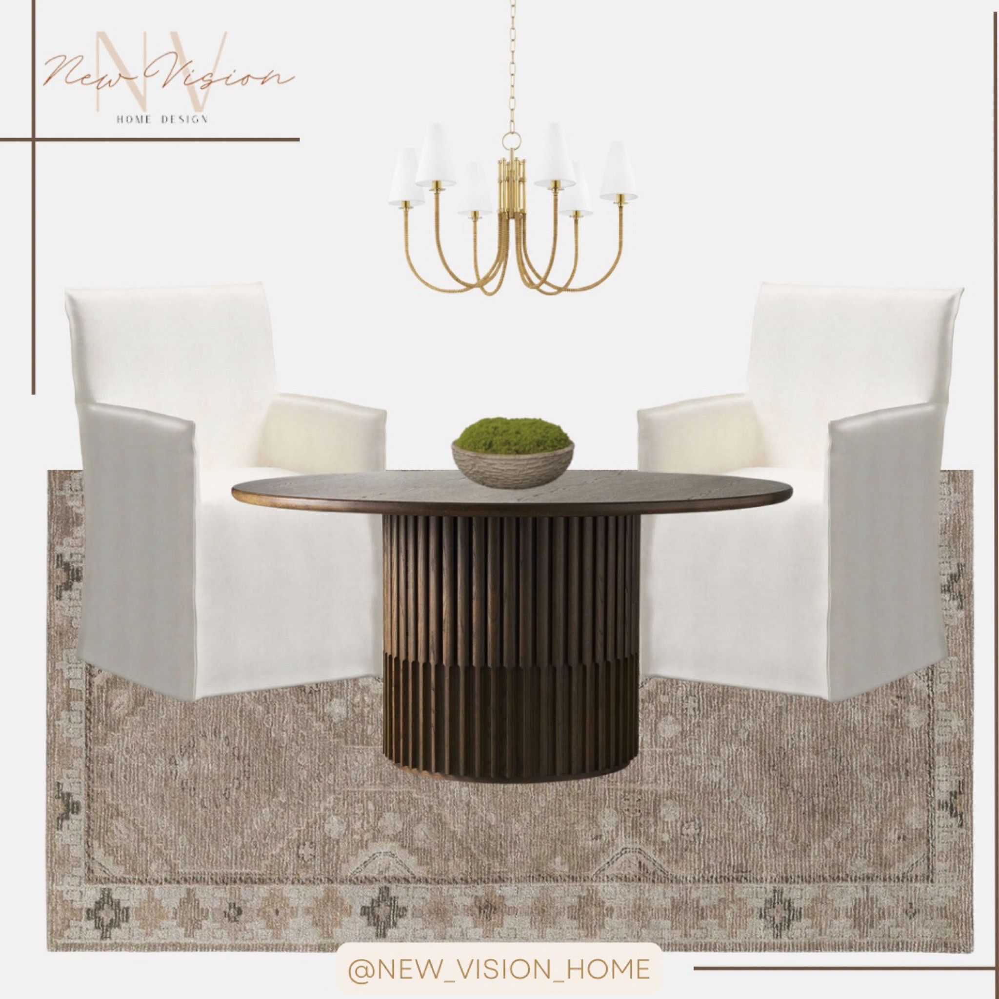 Dining room, breakfast nook, kitchen dining area inspo. 
Neutral design, linen dining chair, chandelier, table lighting, round table, dark wood round table, good chandelier, table decor, vintage style wool rug, white arm chair. Dining chair  

#diningroom #homedecor #breakfastnook #homeinpo #interiordesign

#LTKFind #LTKstyletip #LTKhome