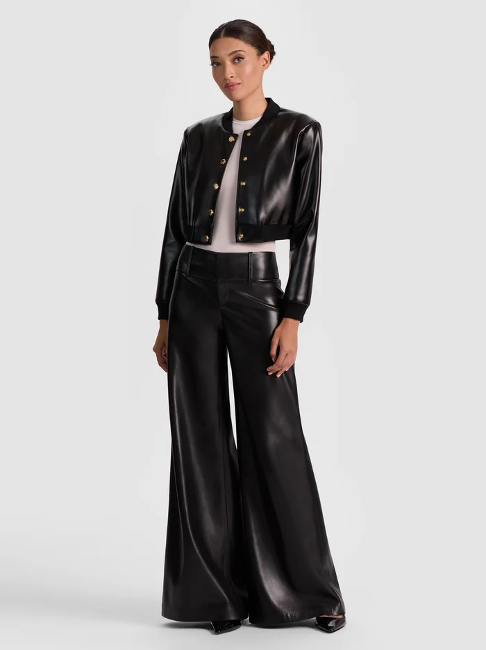 OLIVIA VEGAN WIDE LEG PANT | Alice + Olivia