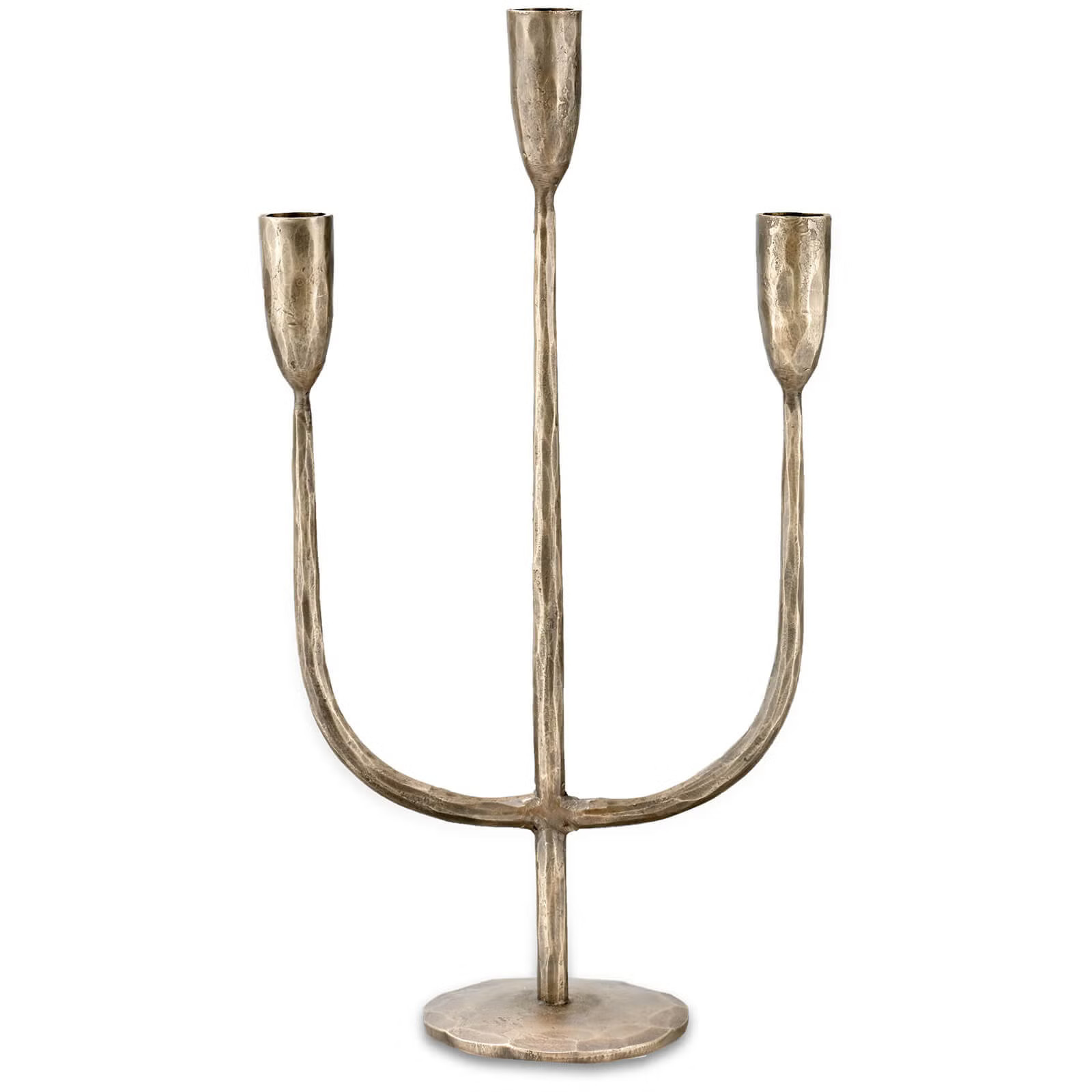 Nkuku Mbata Brass Candelabra - Antique Brass | Coggles | Coggles (Global)