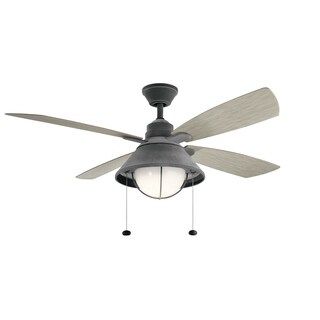 Kichler Lighting Seaside Collection 54-inch Weathered Zinc LED Ceiling Fan | Bed Bath & Beyond