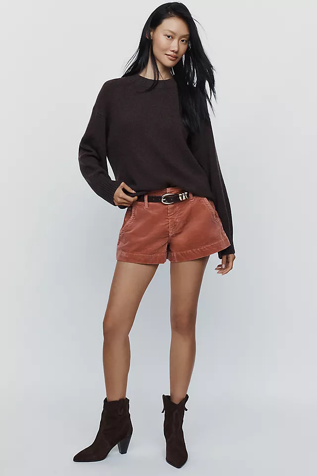 Pilcro Hanna High Rise Corduroy Shorts | Anthropologie (US)