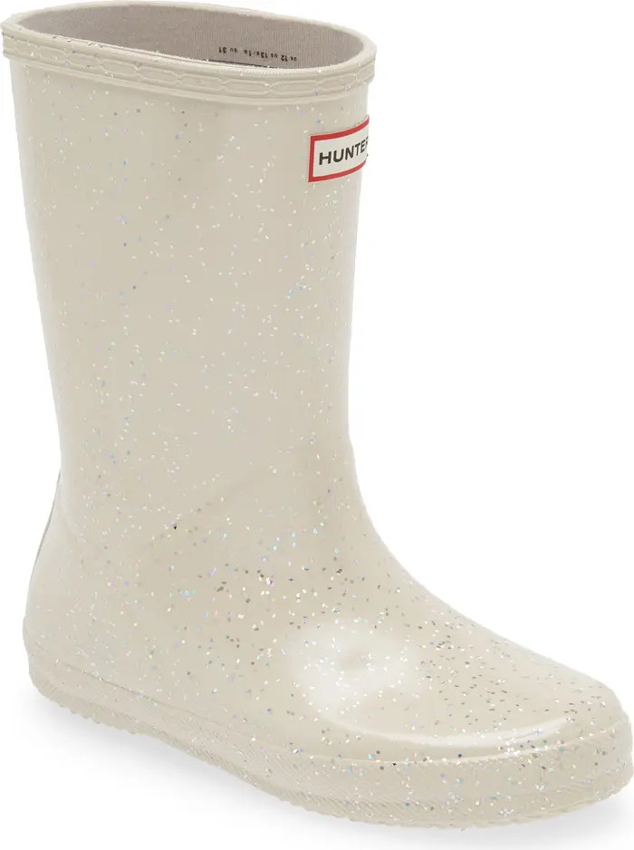 Hunter Kids' Original First Classic Glitter Rain Boot | Nordstrom | Nordstrom