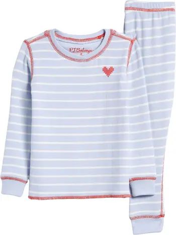 Kids' Stripe Long Sleeve Fitted Pajamas | Nordstrom