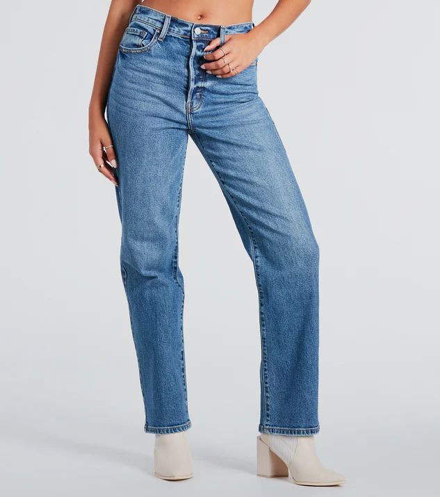 Classic High-Rise Straight-Leg Boyfriend Jeans | Windsor Stores