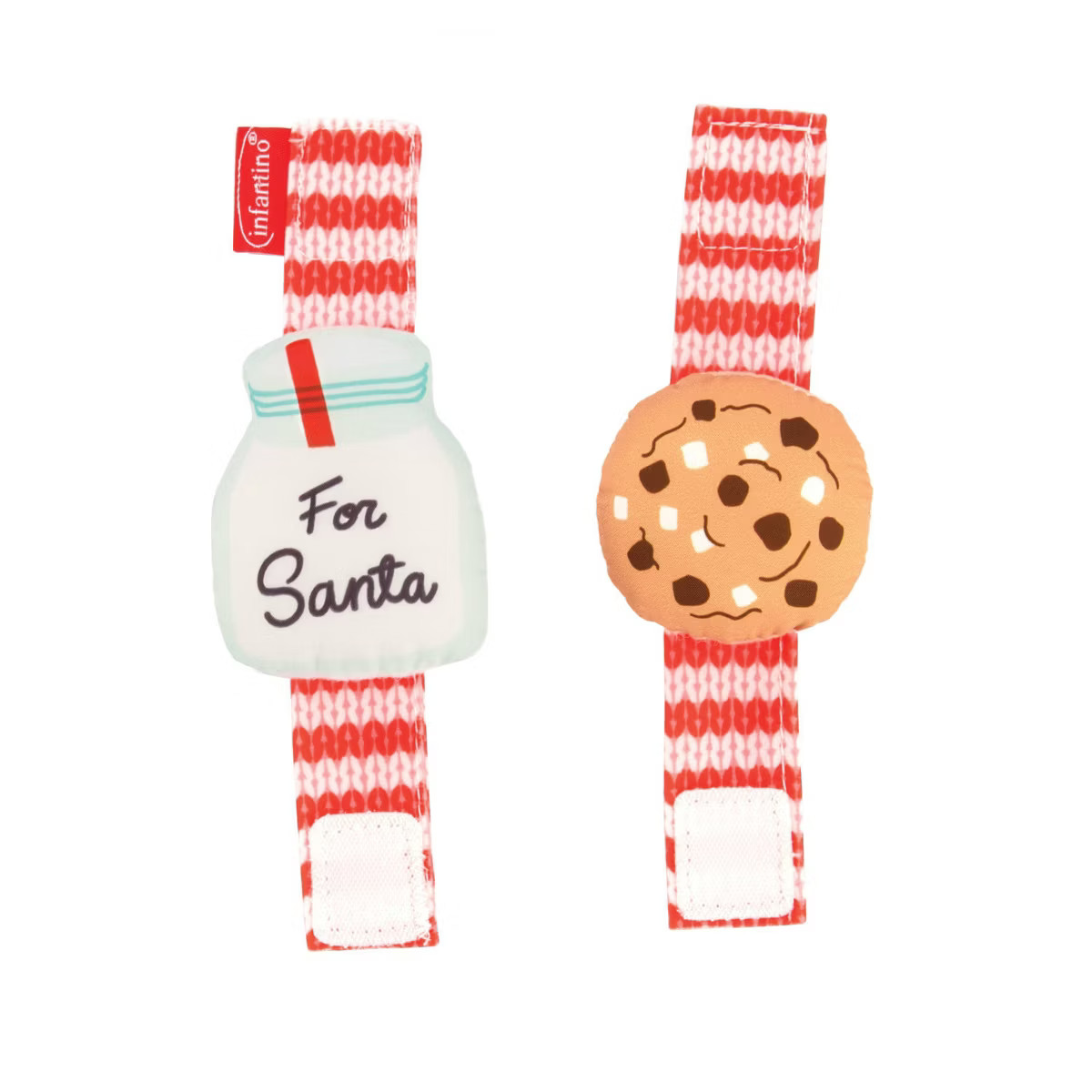 Infantino Go gaga! Holiday Wrist Rattles - Milk & Cookie | Target