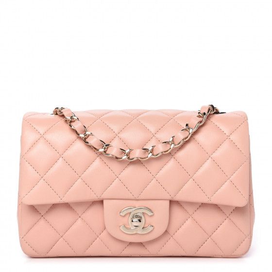 CHANEL

Lambskin Quilted Mini Rectangular Flap Light Pink | Fashionphile