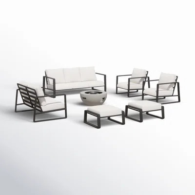 Leanna Galena 7 - Person Outdoor Seating Group with Cushions | Wayfair North America