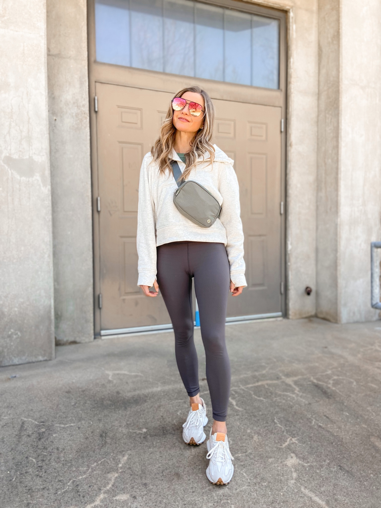 Run right now and grab this Amazon dupe while it’s back in stock in this color (off-white with a gold zipper) 😍 It is soooo good!! $40 dupe for the Lululemon scuba hoodie ($118). It is such nice quality, thick warm material, soft and smooth, and the color is gorgeous! The gold zipper is so pretty too. I am wearing the small and my reg. size is XS. Don’t be afraid to size up one size for the oversized fit like Lululemon.

These leggings are also great quality, good fit, and SUPER comfortable!! More colors available.

#LTKFind #LTKfit #LTKunder50