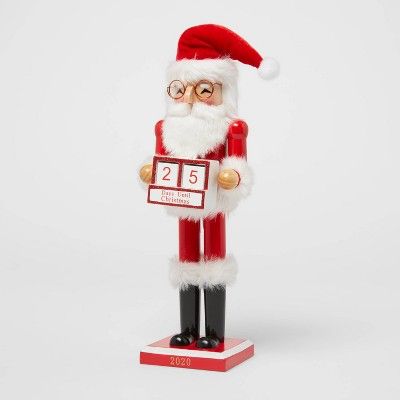 14&#34; Santa Countdown Blocks Nutcracker - Wondershop&#8482; | Target