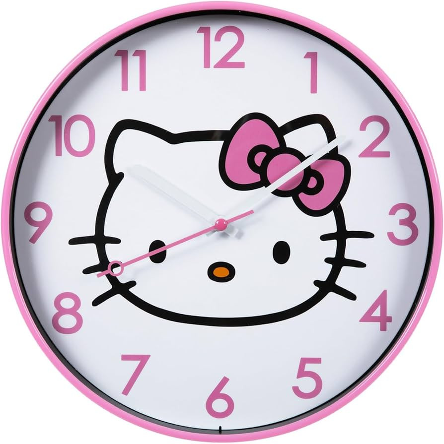 Hobby Lobby Hello Kitty Wall Clock, 9.75 Inches, Round | Amazon (US)