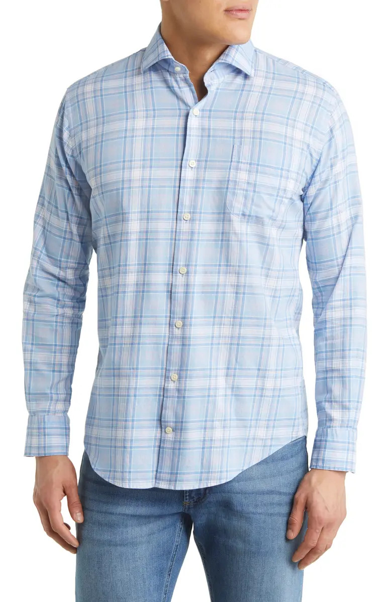 Pawley Summer Plaid Soft Cotton Button-Up Shirt | Nordstrom