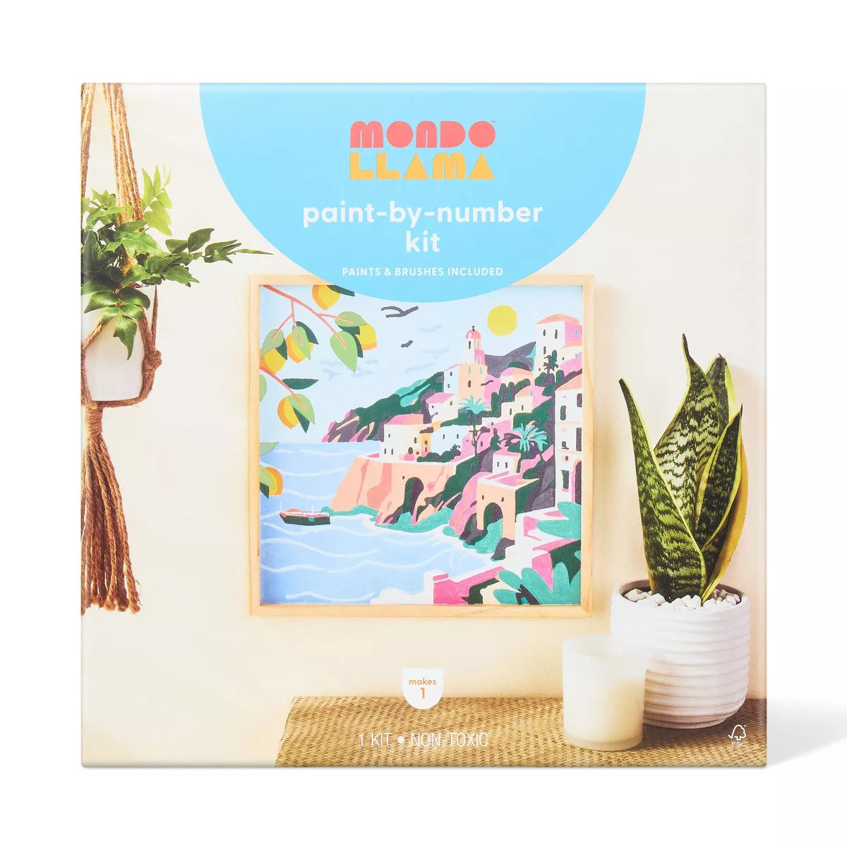 Coastal Paint-By-Number Craft Kit - Mondo Llama™ | Target