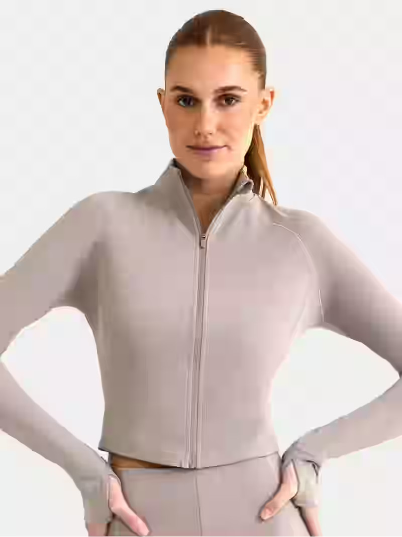 Avia Women's SoftSculpt Crop Jacket, Sizes XS-XXXL | Walmart (US)