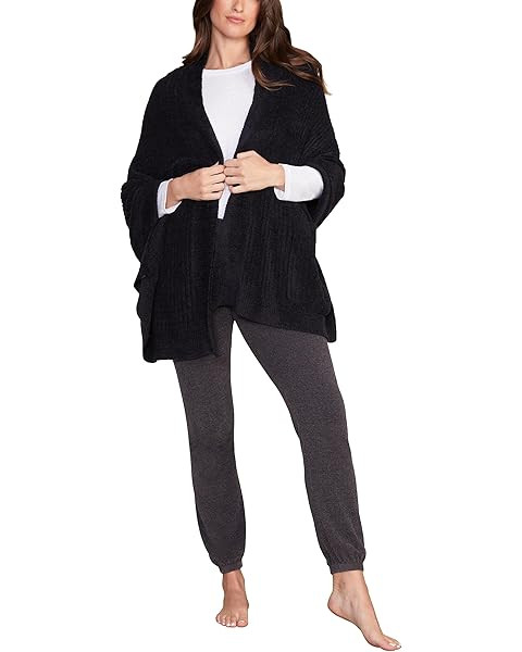 Barefoot Dreams womens Cozychic Cable Weave Blanket Wrap | Amazon (US)