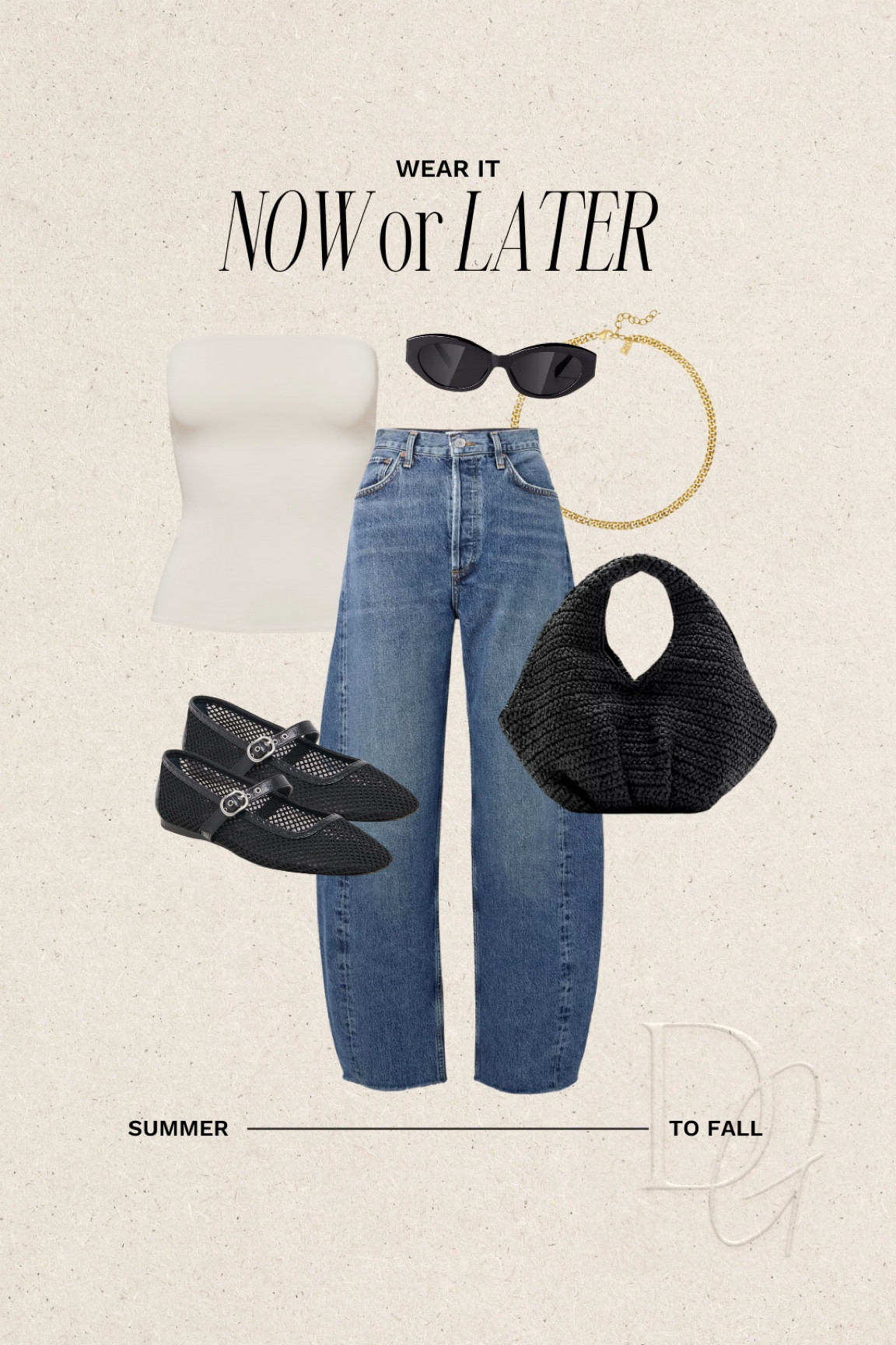 Barrel Jeans Fall Transition Outfit | staple denim, staple jeans, jeans outfit, tube top, tube tops, mesh flats, mesh ballet flats, fall transition outfit, fall transition outfits, fall outfit, fall outfits, capsule wardrobe, wardrobe essentials, wardrobe basics, closet essentials, closet basics, closet staples, wardrobe staples, casual outfits, casual outfit 

#LTKShoeCrush #LTKSeasonal #LTKStyleTip