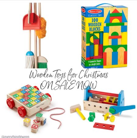 Wooden toys for Christmas: Melissa & Doug, blocks, cleaning set, alphabet blocks, construction set, tools

#LTKGiftGuide #LTKbaby #LTKHoliday