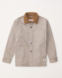 heavyweight overshirt | Abercrombie & Fitch (US)