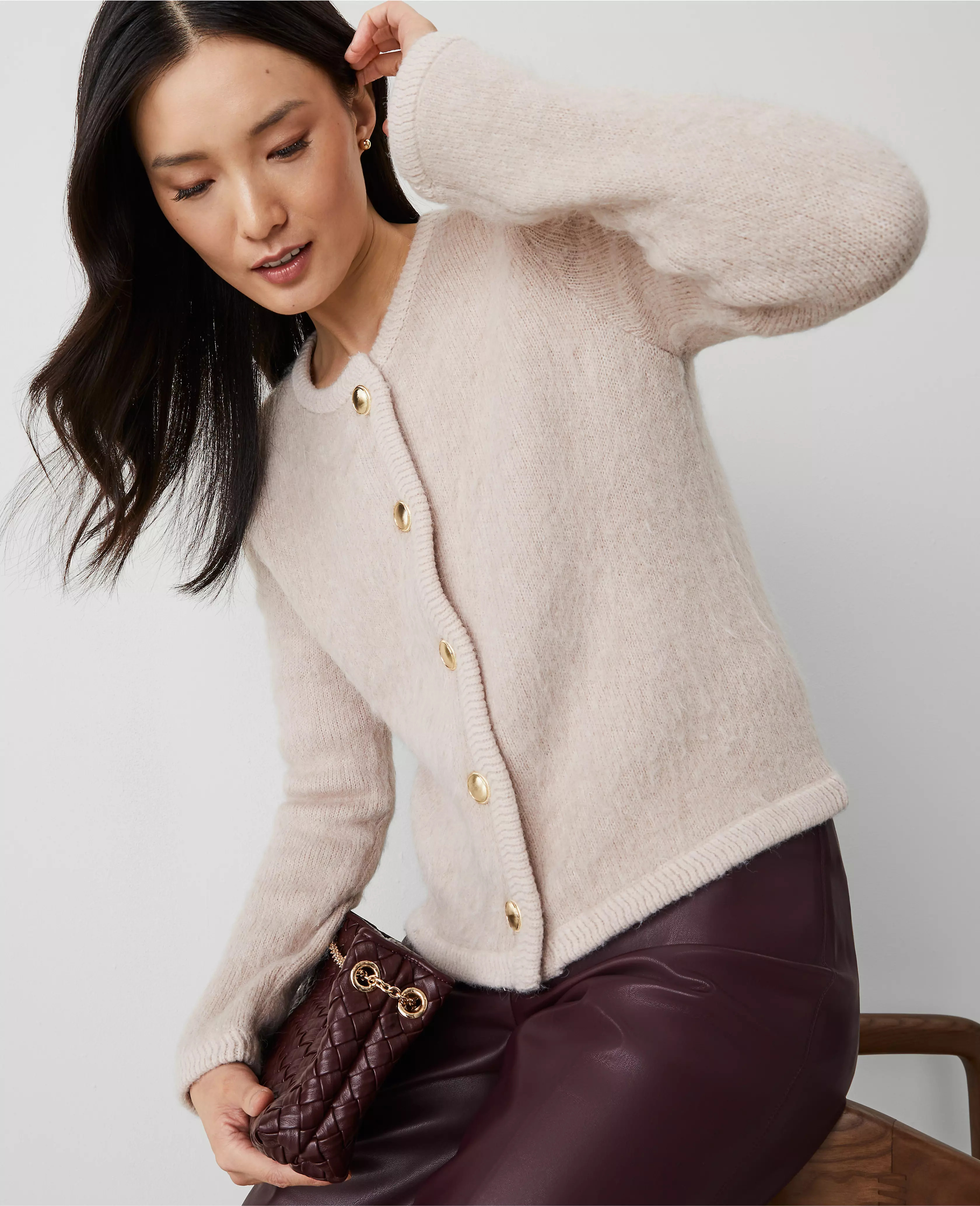 Brushed Sweater Jacket | Ann Taylor (US)