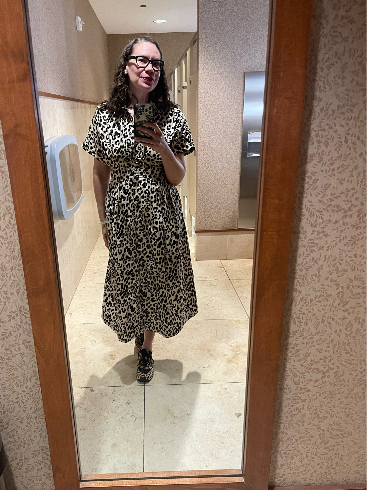 This  leopard print dress has been an amazing find- it goes with kicks and heels. The waist cinches you in- and I can’t tell you how many compliments I’ve gotten #investmentpiece 

#LTKSeasonal #LTKOver40 #LTKStyleTip