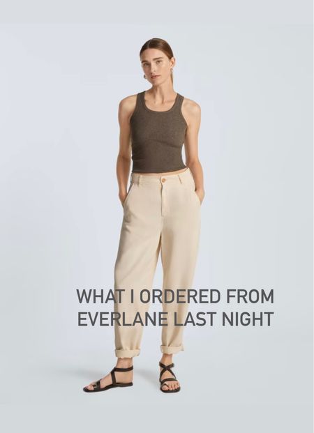 Recent Everlane order. 

I’m reordering the Easy Short in my correct size 