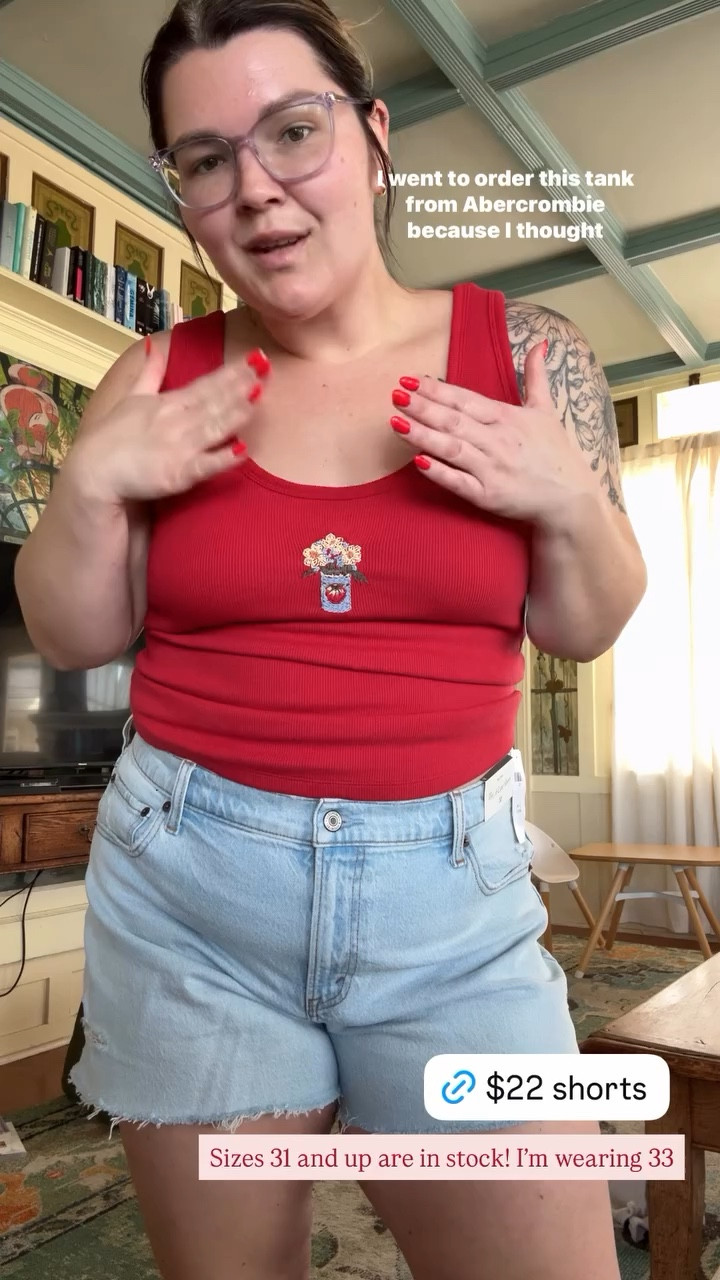 Sizes 31 and up are in stock! I’m wearing 33. Tank size XL

#LTKSeasonal #LTKSpringSale #LTKMidsize