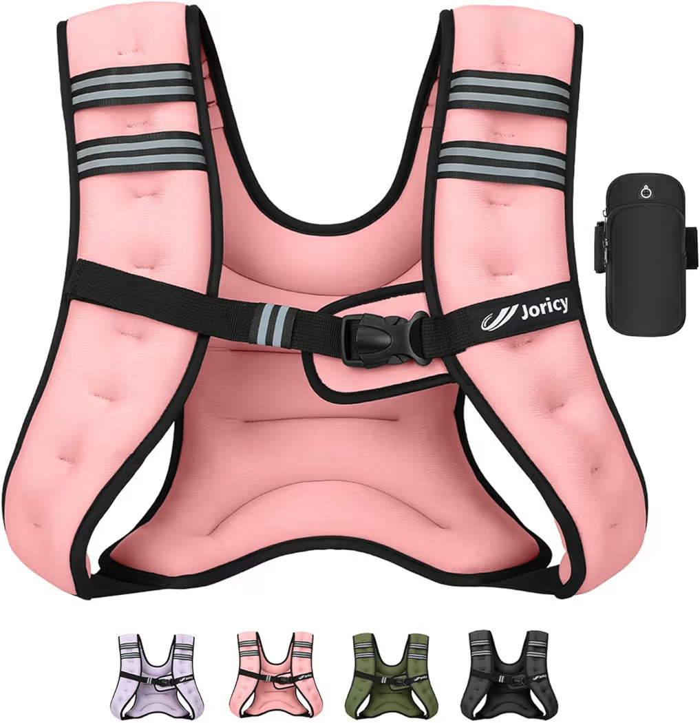 Weighted Vest Woman 5lb/8lb/10lb/12lb/15lb/20lb/25lb/30lb Weight Vest for Women Men, Rucking Vest... | Amazon (US)