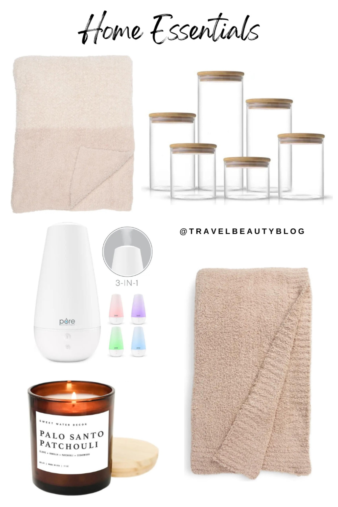 Home essentials. Home decor. Fall decor. Storage containers. Barefoot dreams blanket. Santo palo candle, essential oils diffuser 

#LTKHoliday #LTKhome #LTKSeasonal