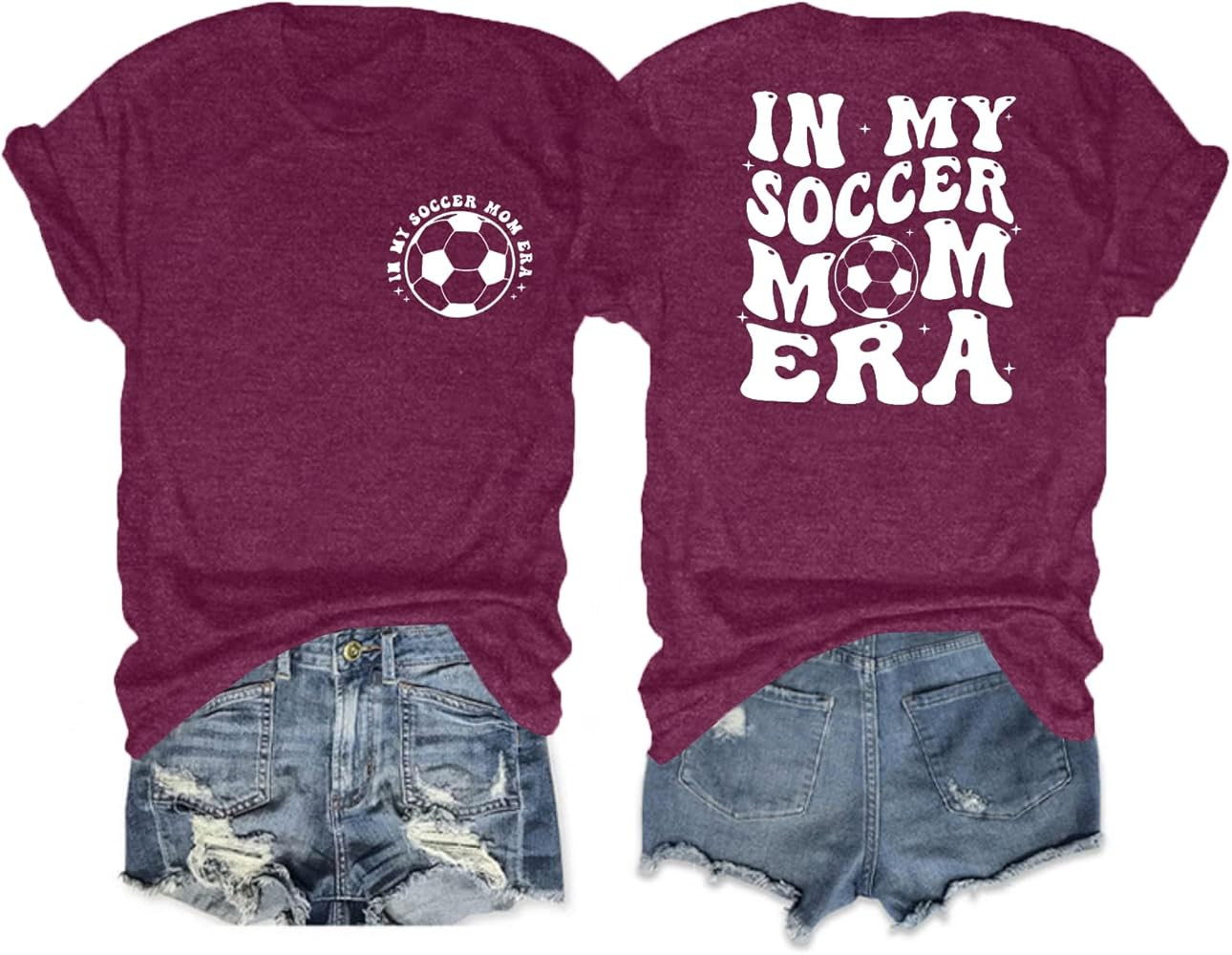 Soccer Mom Shirt Women Soccer Mom Leopard Bleached T Shirt Soccer Mom Graphic Shirt Funny Ball Mo... | Amazon (US)