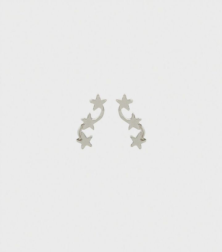 Silver Star Crawler Earrings | New Look | New Look (UK)