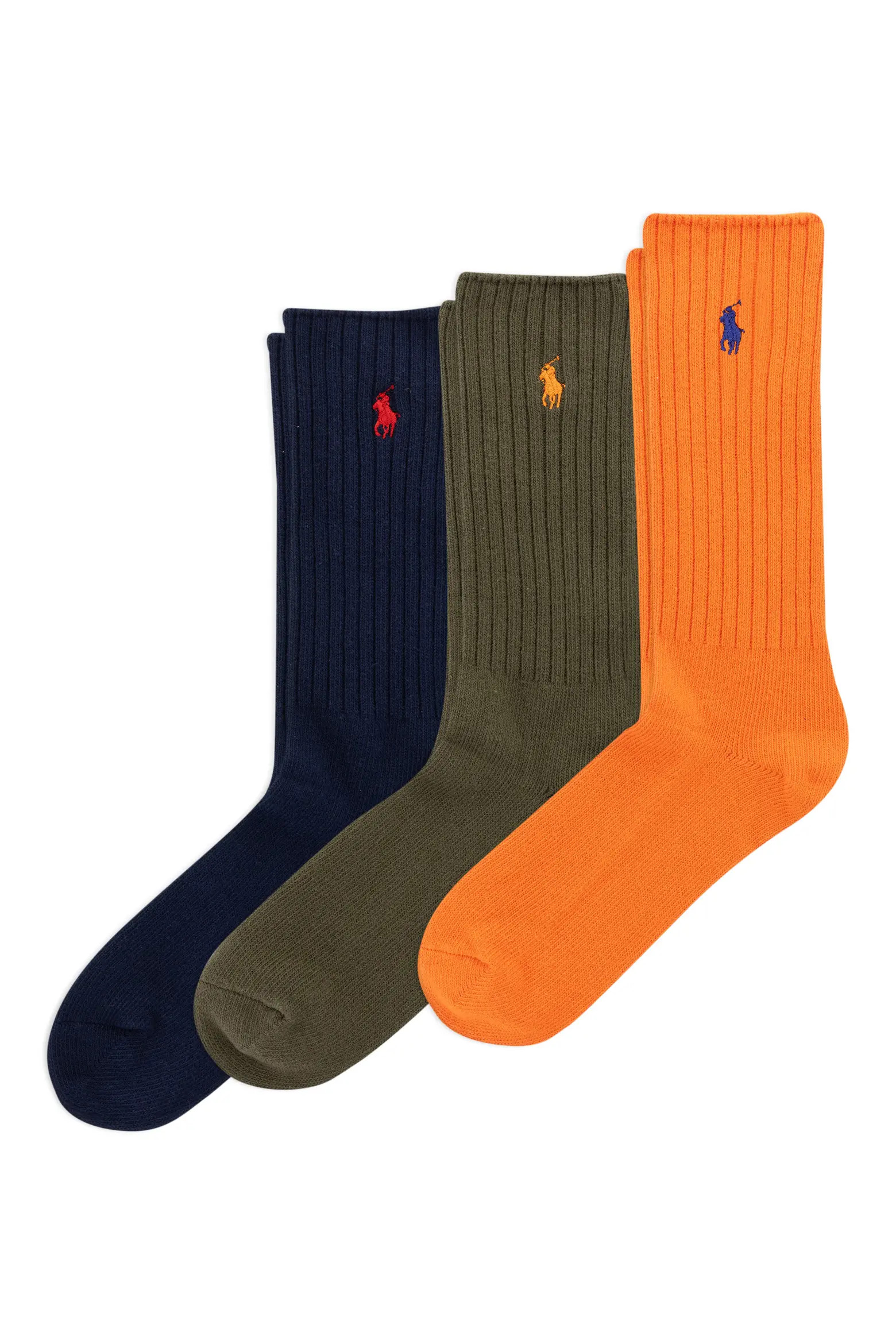 Assorted 3-Pack Ribbed Cotton Blend Crew Socks (Men) | Nordstrom | Nordstrom