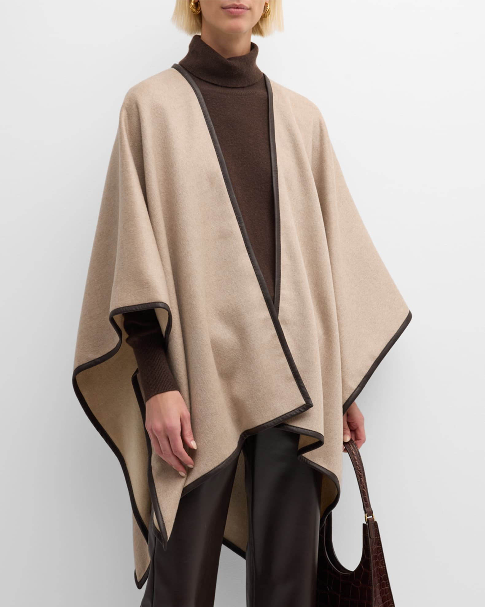 Angular Reversible Cashmere Cape | Neiman Marcus